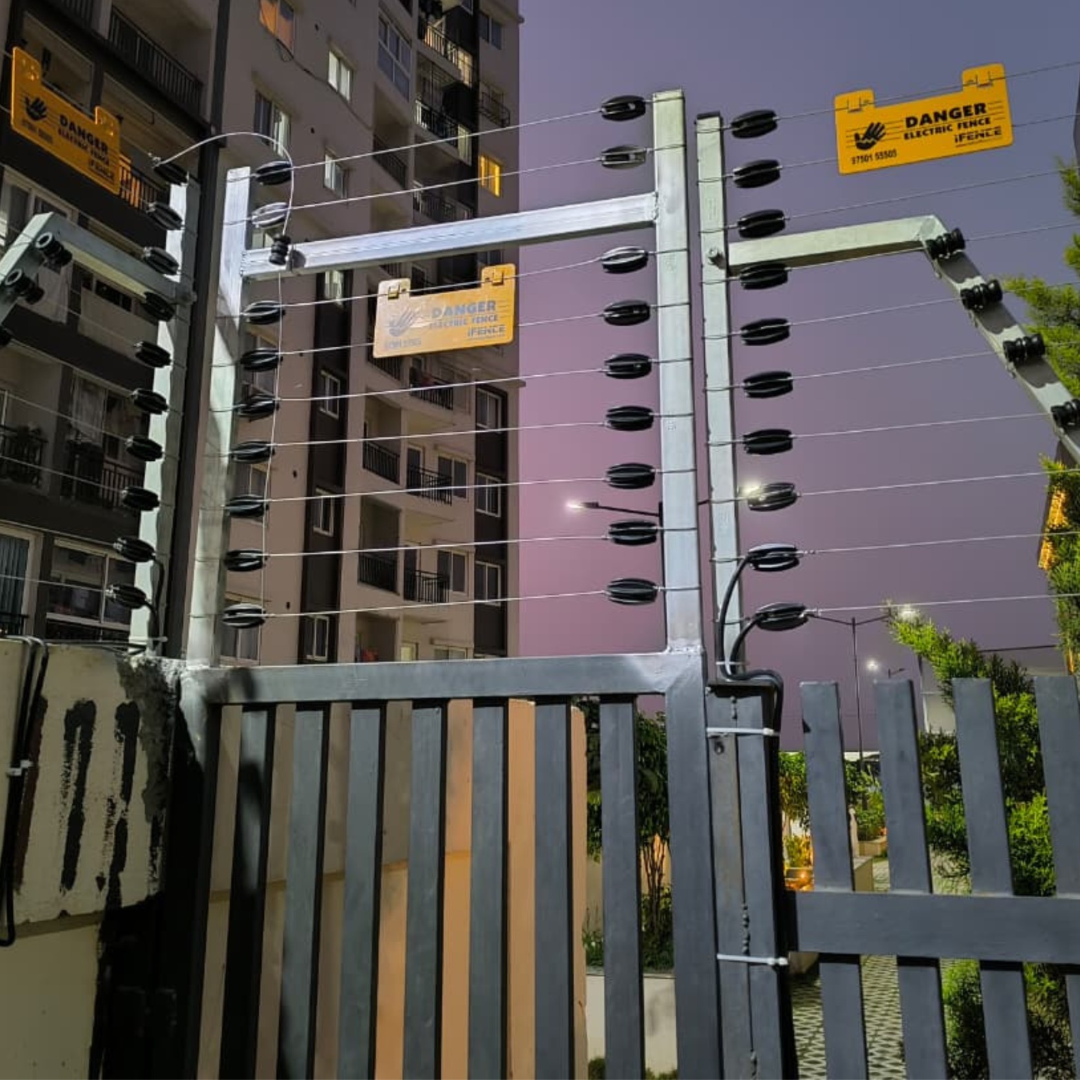 Safe and Save solar fencing field installation